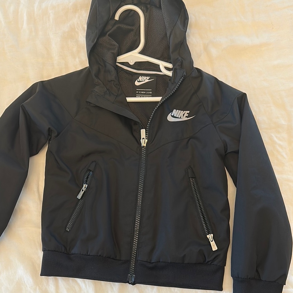 Nike Black Hooded Raincoat